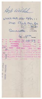 Lot #949 Hoyt Wilhelm Signed Payroll Check - Image 1