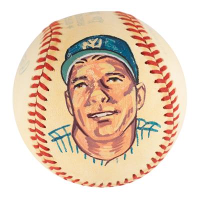 Lot #898 Mickey Mantle Signed Baseball - Image 2