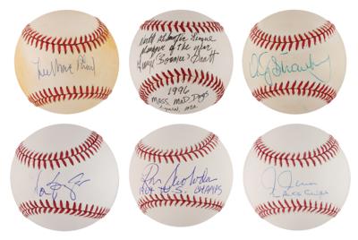 Lot #869 Baseball Notables (6) Signed Baseballs - Image 1
