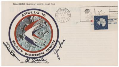 Lot #578 Al Worden's Apollo 15 Insurance Cover