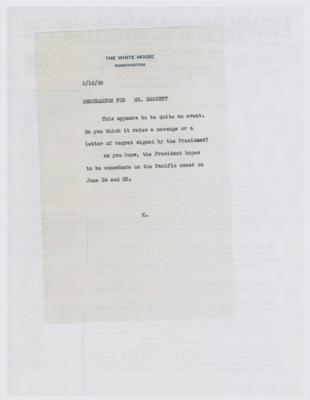 Lot #36 Franklin D. Roosevelt Typed Letter Signed as President on Star Spangled Banner - Image 4