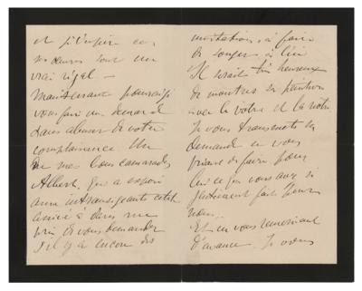 Lot #593 Henri de Toulouse-Lautrec Autograph Letter Signed - Image 2