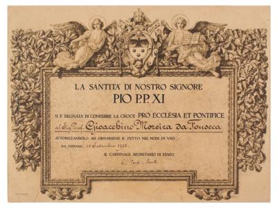 Lot #347 Pope Pius XII Document Signed