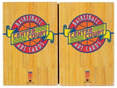 Lot #875 Basketball Hall of Fame (17) Signed Center Court Art Cards - Image 2