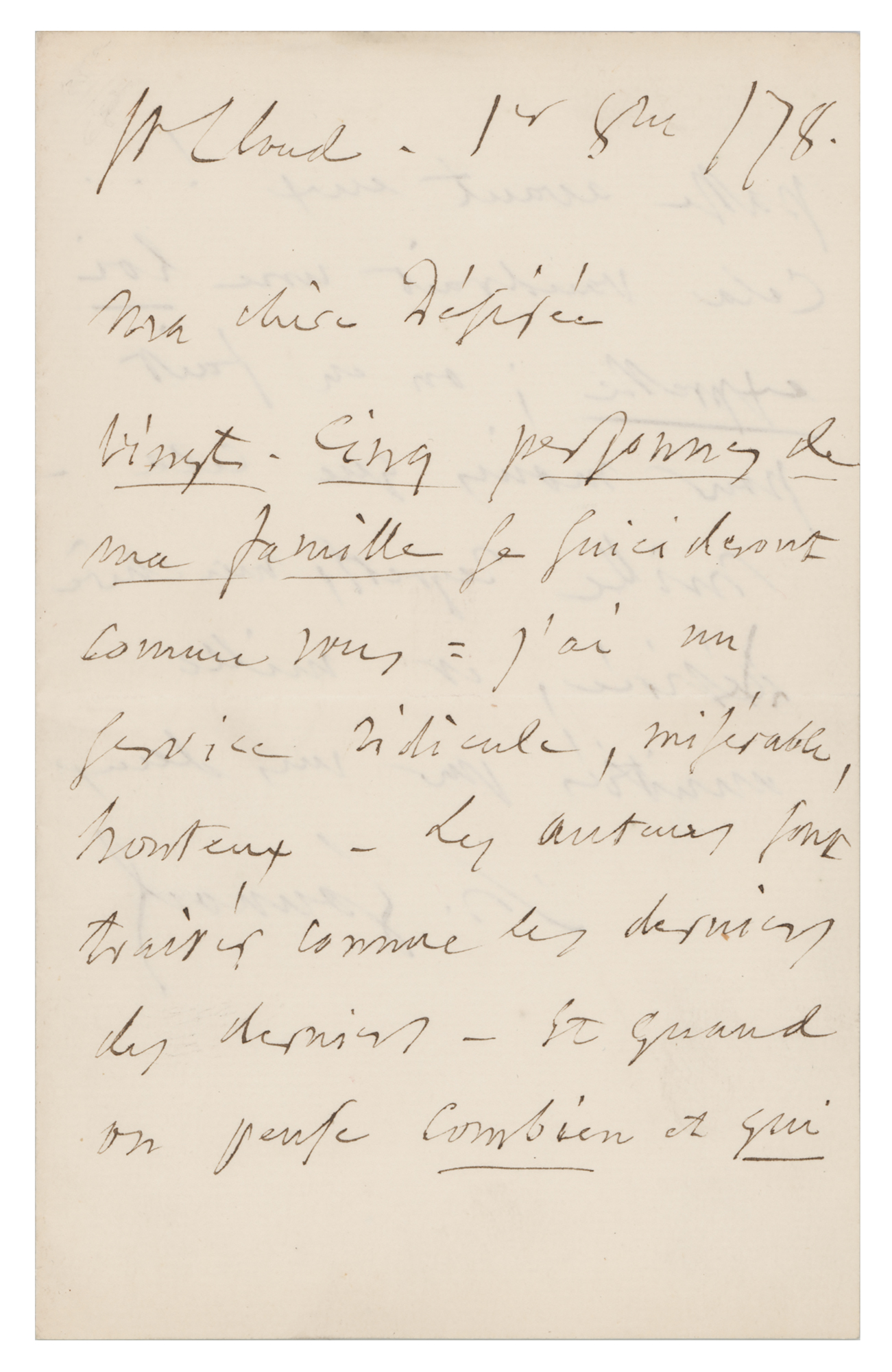 Lot #706 Charles Gounod Autograph Letter Signed