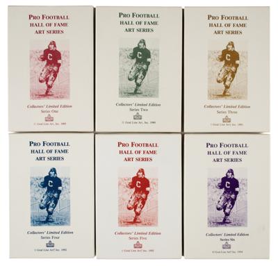 Lot #849 Football Hall of Fame Lot of (115) Signed Goal Line Art Cards - Image 2