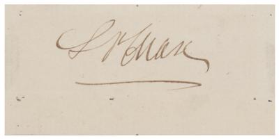 Lot #261 Salmon P. Chase Signature - Image 1