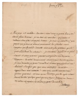 Lot #636 Voltaire Letter Signed