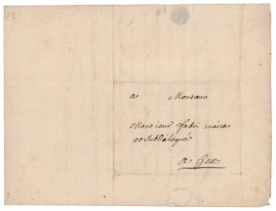 Lot #635 Voltaire Autograph Letter Signed - Image 2
