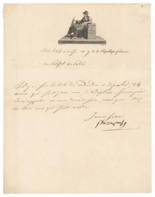 Lot #405 Napoleon Letter Signed