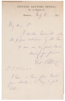 Lot #446 George B. McClellan Autograph Letter