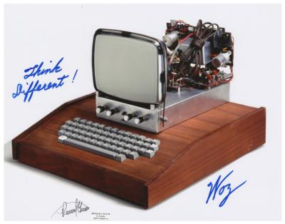 Lot #233 Apple: Wozniak and Wayne Signed Photograph