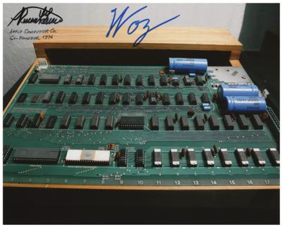 Lot #235 Apple: Wozniak and Wayne Signed Photograph
