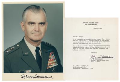 Lot #480 William Westmoreland Signed Photograph and Typed Letter Signed - Image 1