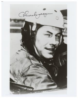 Lot #492 Chuck Yeager Signed Photograph - Image 1