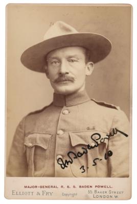 Lot #406 Robert Baden-Powell Signed Photograph