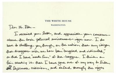 Lot #70 Barack Obama Autograph Letter Signed as