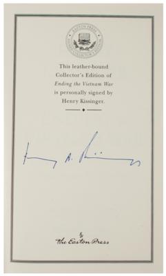 Lot #318 Henry Kissinger Signed Book and Signed Photograph - Image 2