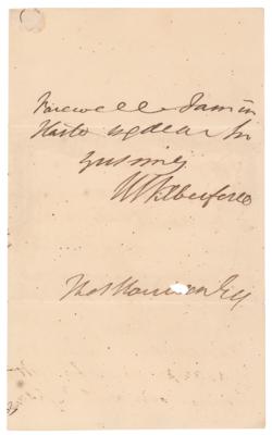 Lot #390 William Wilberforce Autograph Letter Signed - Image 3