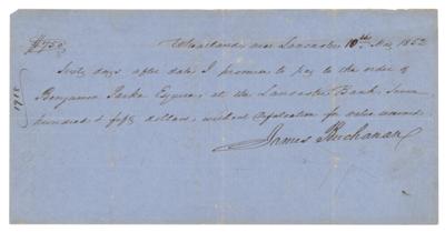 Lot #24 James Buchanan Autograph Document Signed - Image 1