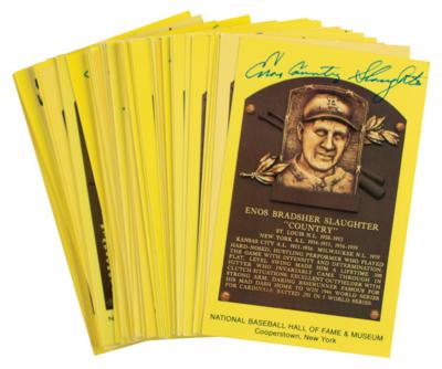 Lot #868 Baseball Hall of Famers (66) Signed HOF Cards - Image 2