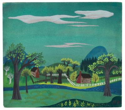 Lot #1028 Mary Blair original concept painting for The Legend of Sleepy Hollow