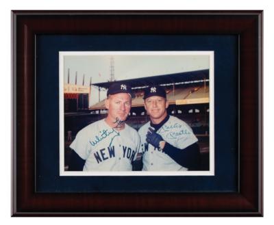 Lot #901 Mickey Mantle and Whitey Ford Signed Photograph - Image 2