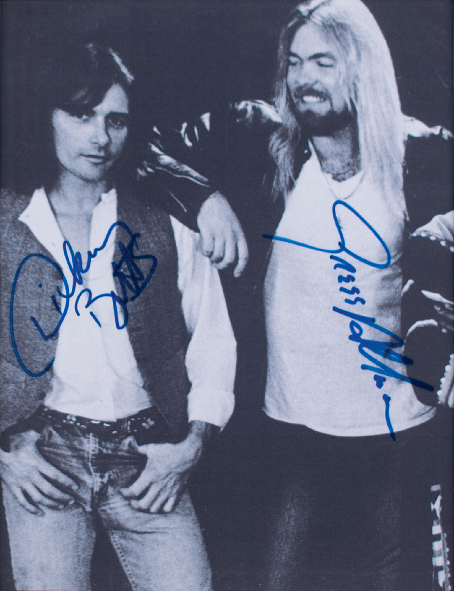 Lot #726 Gregg Allman and Dickie Betts Signed Photograph