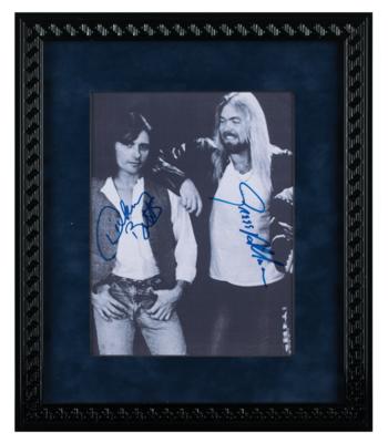 Lot #726 Gregg Allman and Dickie Betts Signed Photograph - Image 2
