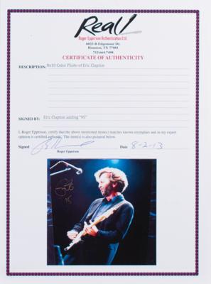Lot #740 Eric Clapton Signed Photograph - Image 3