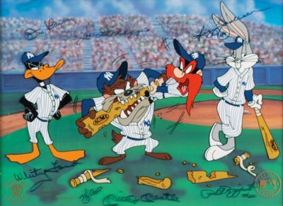 Lot #915 NY Yankees Legends Signed Animation Cel - Image 1