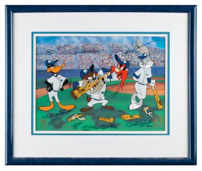 Lot #915 NY Yankees Legends Signed Animation Cel - Image 2