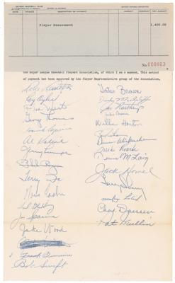 Lot #886 Detroit Tigers: 1965 Team-Signed Document