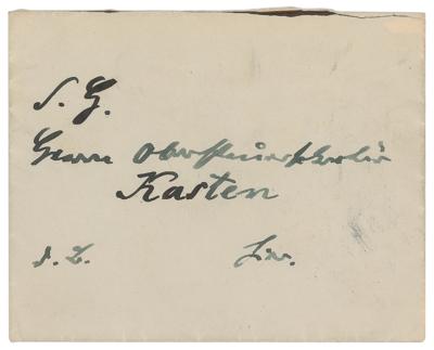 Lot #300 Paul von Hindenburg Autograph Letter Signed - Image 2