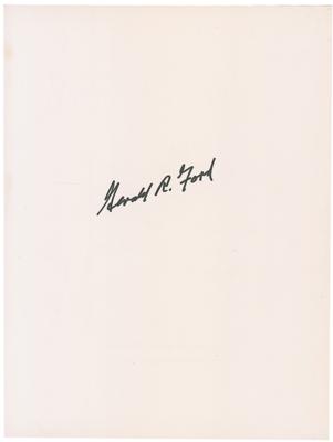 Lot #107 Gerald Ford Signed Book - Image 1
