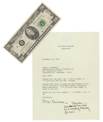 Lot #87 Bill Clinton Typed Letter Signed as President - Image 1