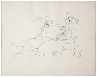 Lot #1207 Aardvarks and Ant original production cel and drawing from The Ant and the Aardvark - Image 2