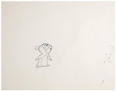 Lot #1187 Chilly Willy and Maxie the Polar Bear production cel and drawing from A Gooney Is Born signed by Walter Lantz - Image 4