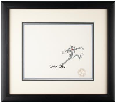 Lot #1161 Bugs Bunny production cel from Bugs Bunny's Bustin' Out All Over signed by Chuck Jones