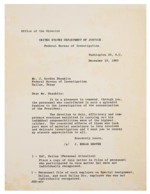 Lot #302 J. Edgar Hoover (11) Typed Letters Signed - Image 2
