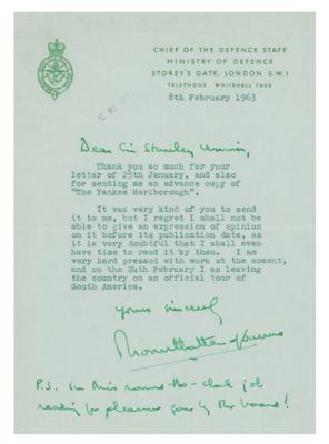 Lot #453 Mountbatten of Burma Typed Letter Signed - Image 1