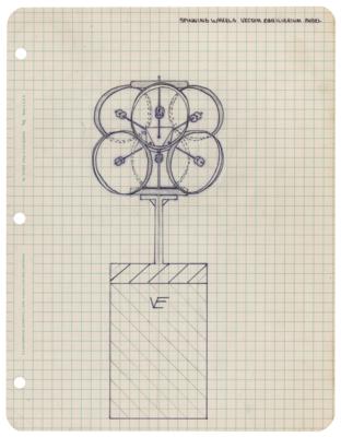 Lot #585 Buckminster Fuller (4) Signed Items as Part of the Roger W. Stoller Design Archive - Image 13