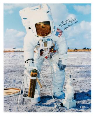 Lot #538 Fred Haise Signed Oversized Photograph