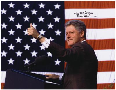 Lot #89 Bill Clinton Signed Photograph - Image 1