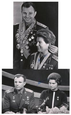 Lot #574 Valentina Tereshkova (2) Signed Photographs - Image 1