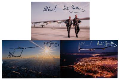 Lot #488 Solar Impulse (3) Signed Photographs - Image 1