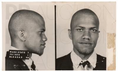 Lot #183 Malcolm X Original Mug Shot