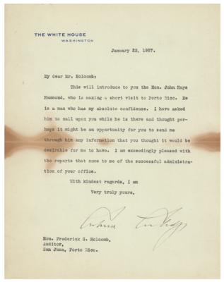 Lot #101 Calvin Coolidge Typed Letter Signed