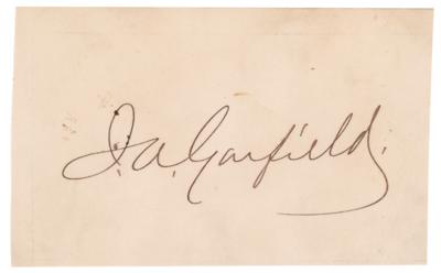 Lot #111 James A. Garfield Signature