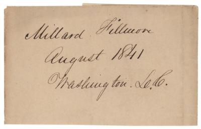 Lot #106 Millard Fillmore Signature